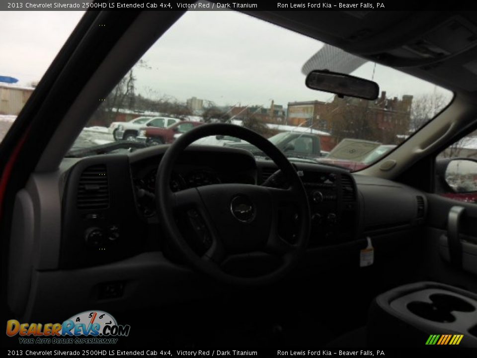 2013 Chevrolet Silverado 2500HD LS Extended Cab 4x4 Victory Red / Dark Titanium Photo #10