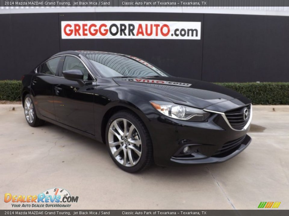 2014 Mazda MAZDA6 Grand Touring Jet Black Mica / Sand Photo #2