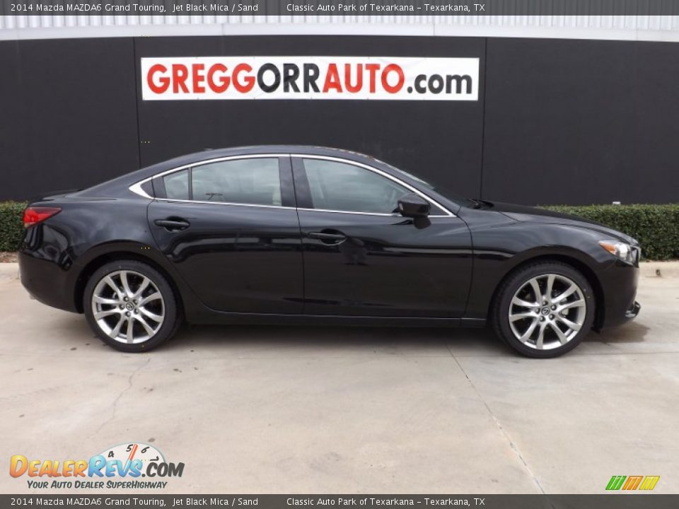 2014 Mazda MAZDA6 Grand Touring Jet Black Mica / Sand Photo #3
