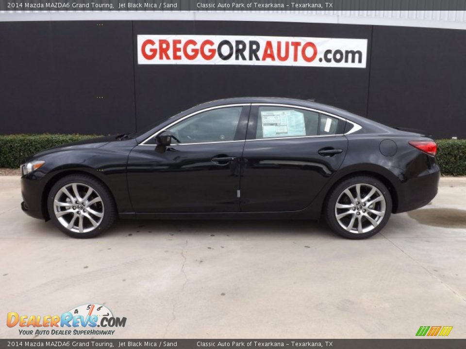 2014 Mazda MAZDA6 Grand Touring Jet Black Mica / Sand Photo #4