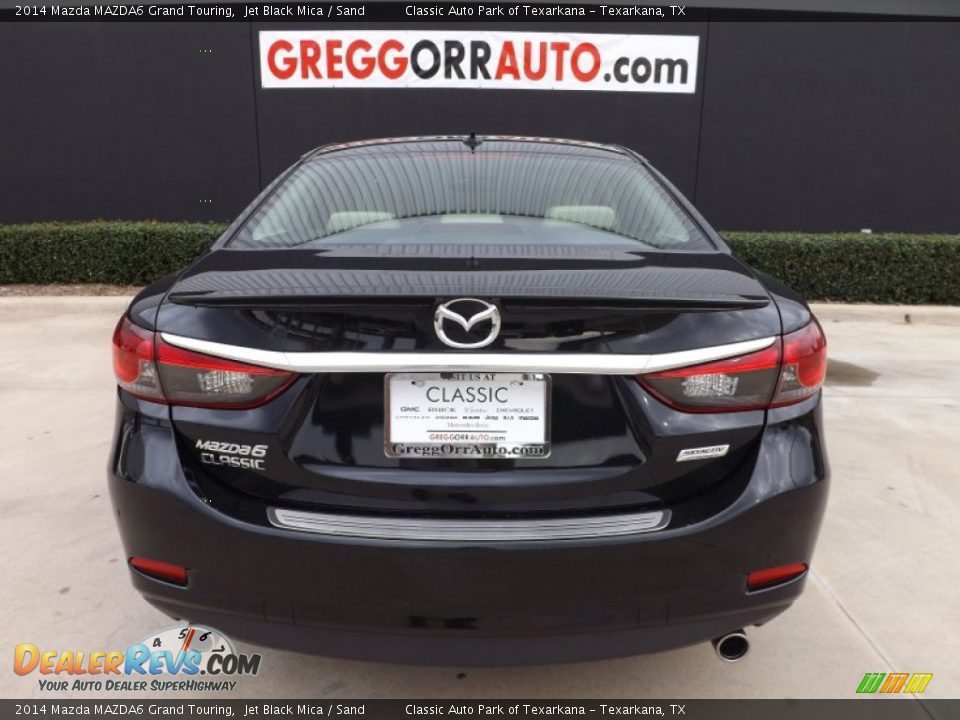 2014 Mazda MAZDA6 Grand Touring Jet Black Mica / Sand Photo #6