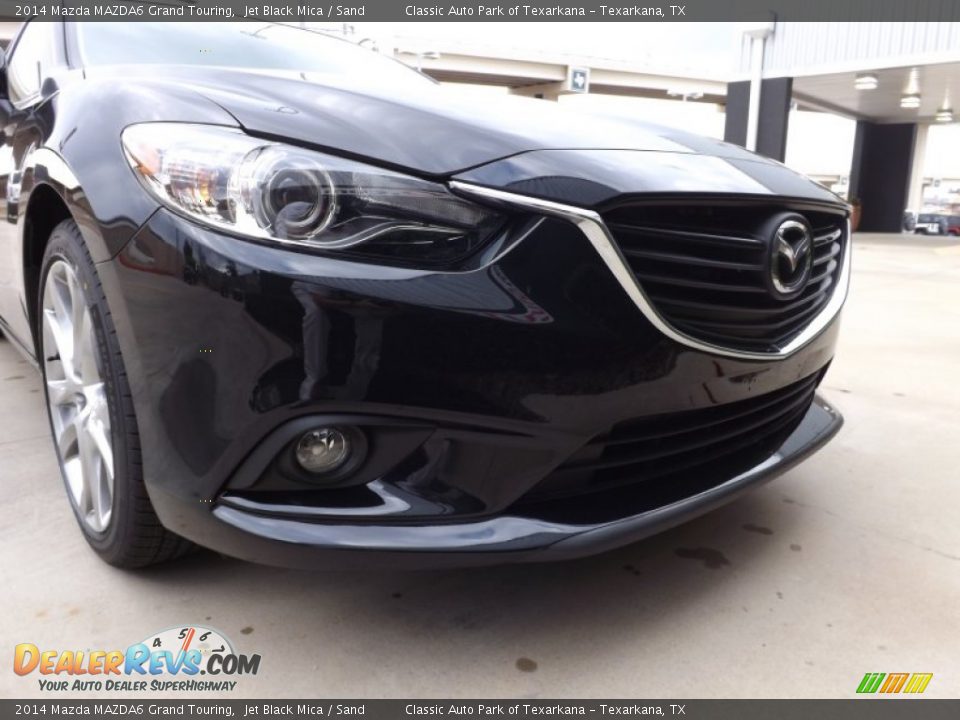 2014 Mazda MAZDA6 Grand Touring Jet Black Mica / Sand Photo #12