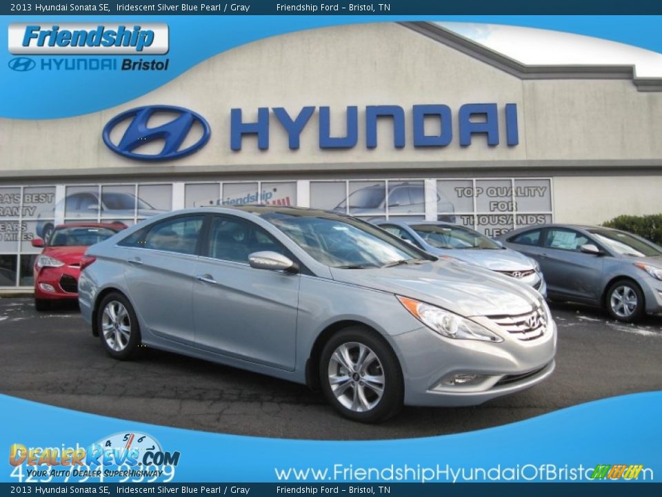 2013 Hyundai Sonata SE Iridescent Silver Blue Pearl / Gray Photo #1