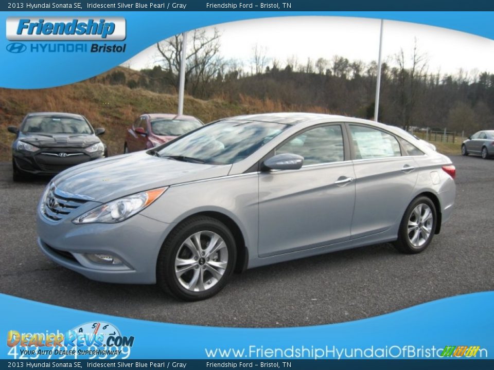 2013 Hyundai Sonata SE Iridescent Silver Blue Pearl / Gray Photo #3