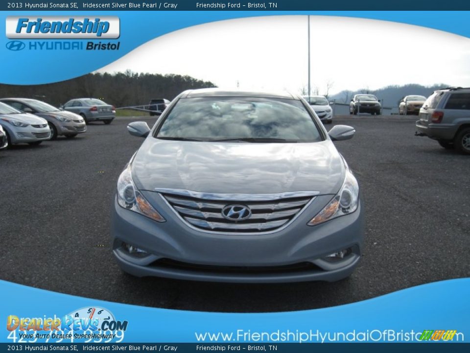 2013 Hyundai Sonata SE Iridescent Silver Blue Pearl / Gray Photo #4