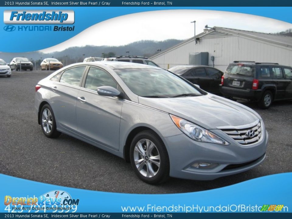 2013 Hyundai Sonata SE Iridescent Silver Blue Pearl / Gray Photo #5