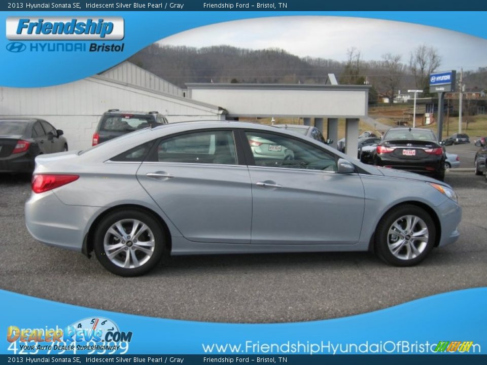 2013 Hyundai Sonata SE Iridescent Silver Blue Pearl / Gray Photo #6