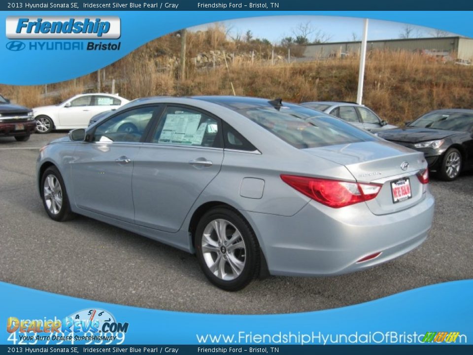 2013 Hyundai Sonata SE Iridescent Silver Blue Pearl / Gray Photo #9
