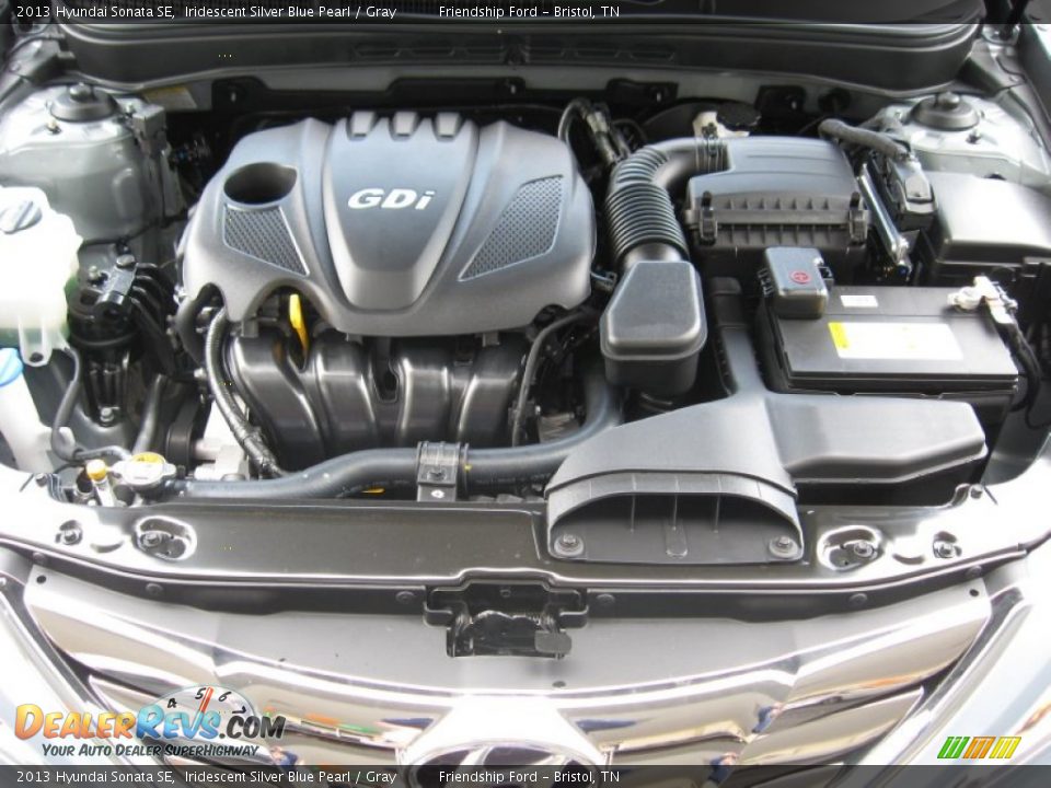 2013 Hyundai Sonata SE Iridescent Silver Blue Pearl / Gray Photo #10