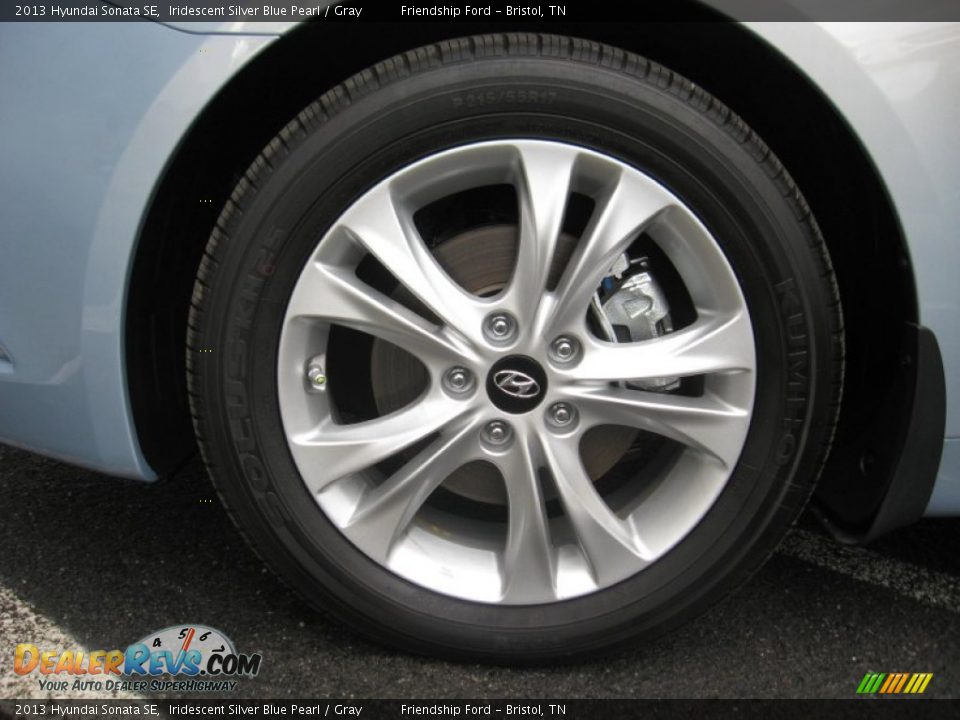 2013 Hyundai Sonata SE Iridescent Silver Blue Pearl / Gray Photo #11