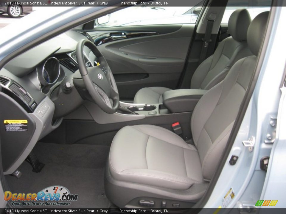 2013 Hyundai Sonata SE Iridescent Silver Blue Pearl / Gray Photo #14