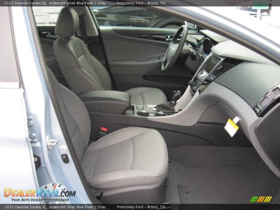2013 Hyundai Sonata SE Iridescent Silver Blue Pearl / Gray Photo #20