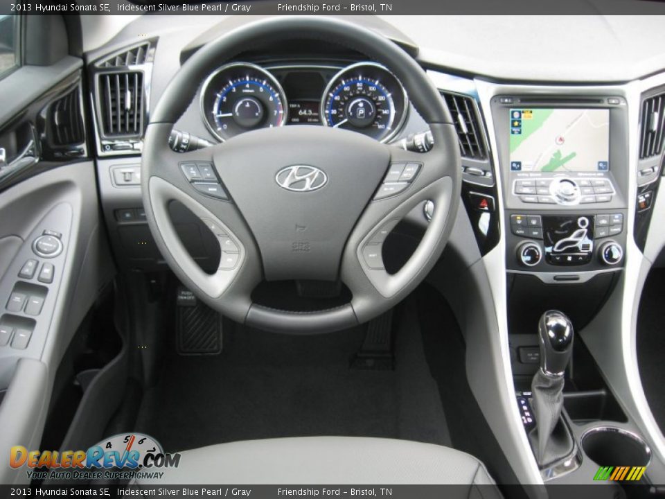 2013 Hyundai Sonata SE Iridescent Silver Blue Pearl / Gray Photo #23