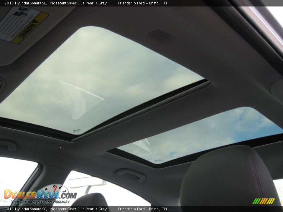 2013 Hyundai Sonata SE Iridescent Silver Blue Pearl / Gray Photo #25