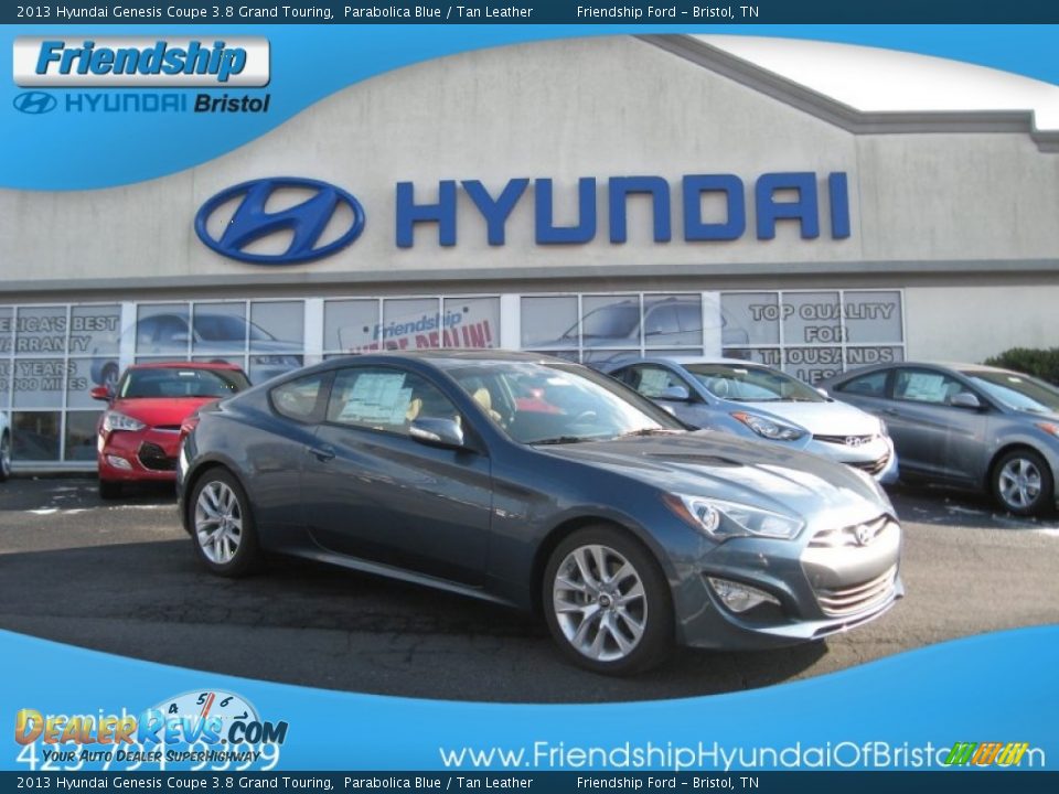 2013 Hyundai Genesis Coupe 3.8 Grand Touring Parabolica Blue / Tan Leather Photo #1