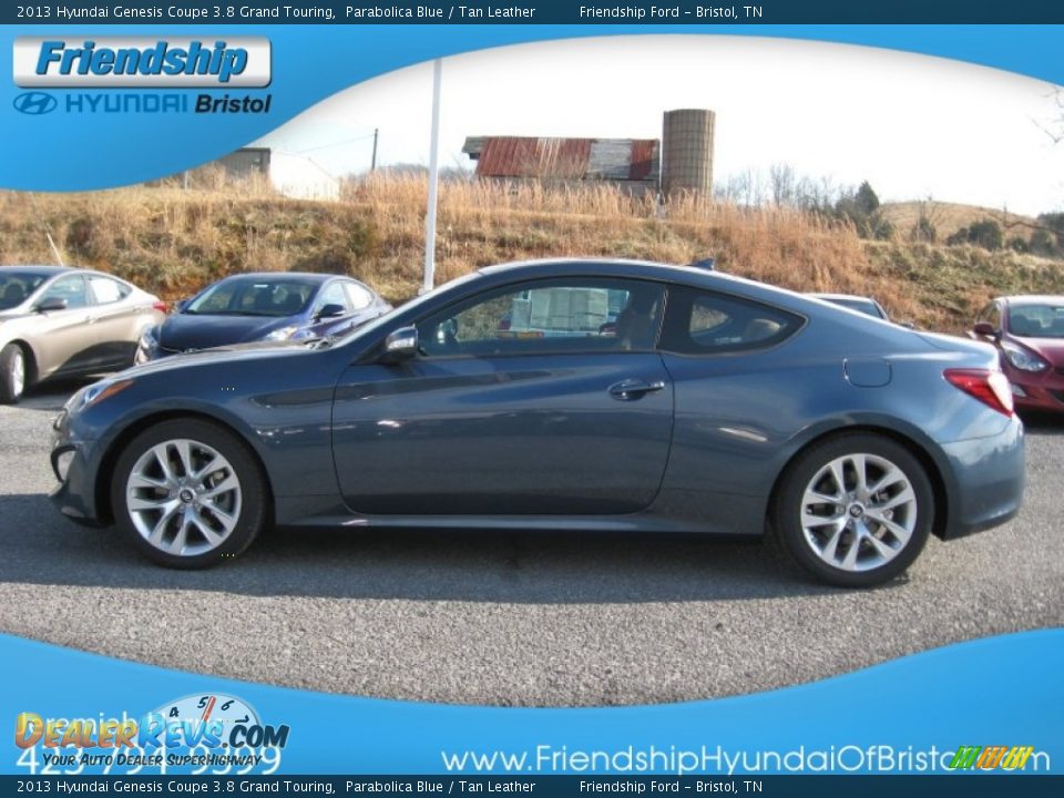 2013 Hyundai Genesis Coupe 3.8 Grand Touring Parabolica Blue / Tan Leather Photo #2