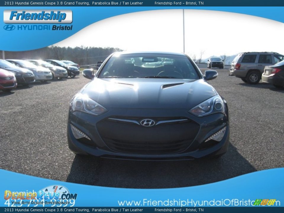 2013 Hyundai Genesis Coupe 3.8 Grand Touring Parabolica Blue / Tan Leather Photo #4