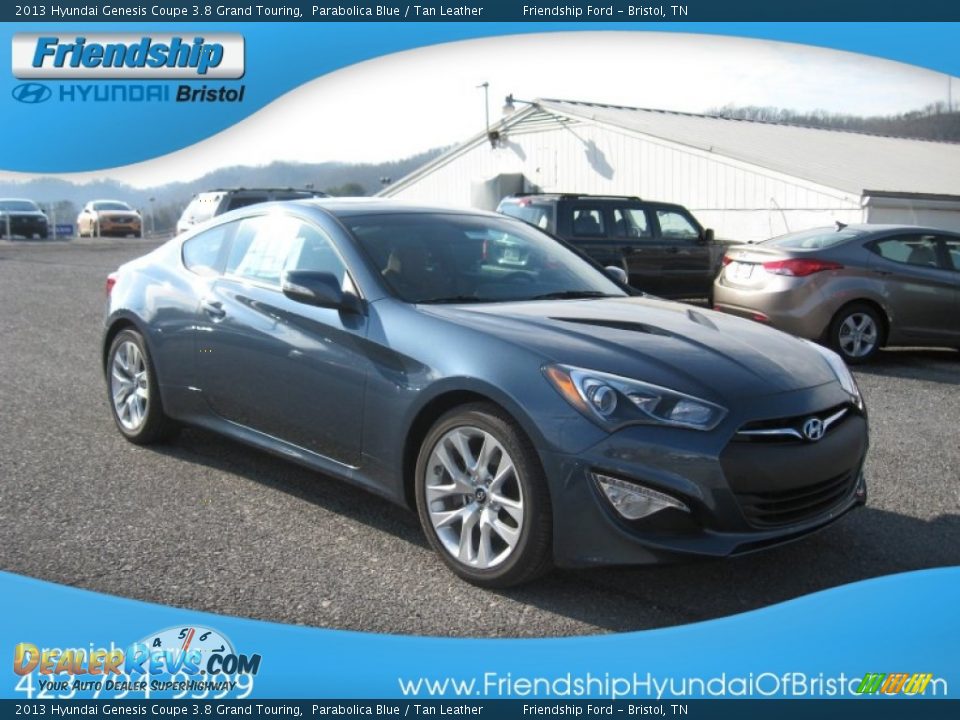 2013 Hyundai Genesis Coupe 3.8 Grand Touring Parabolica Blue / Tan Leather Photo #5
