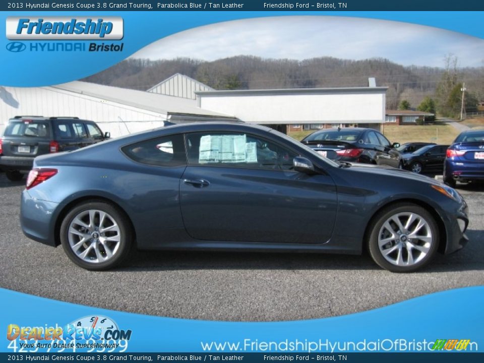 2013 Hyundai Genesis Coupe 3.8 Grand Touring Parabolica Blue / Tan Leather Photo #6
