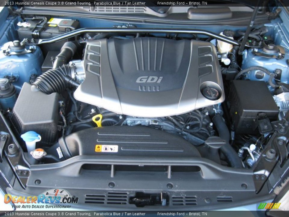 2013 Hyundai Genesis Coupe 3.8 Grand Touring 3.8 Liter DOHC 16-Valve Dual-CVVT V6 Engine Photo #10