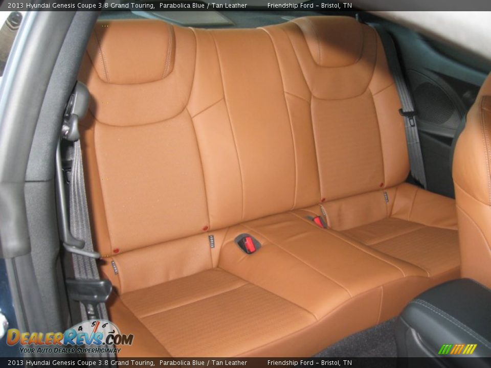 Rear Seat of 2013 Hyundai Genesis Coupe 3.8 Grand Touring Photo #17