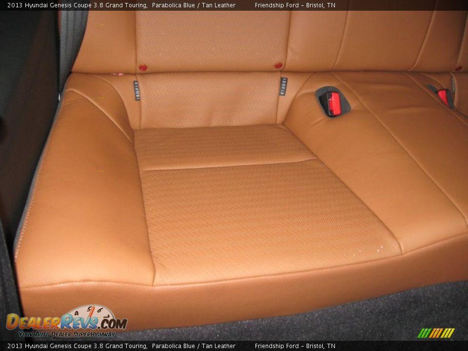 Rear Seat of 2013 Hyundai Genesis Coupe 3.8 Grand Touring Photo #18