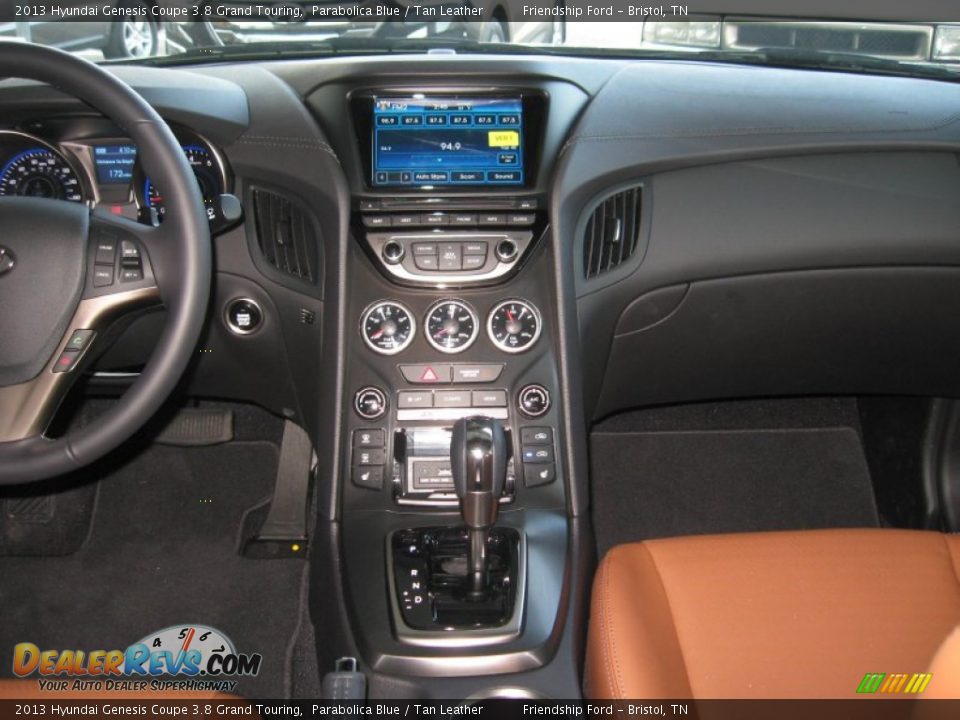 2013 Hyundai Genesis Coupe 3.8 Grand Touring Parabolica Blue / Tan Leather Photo #23