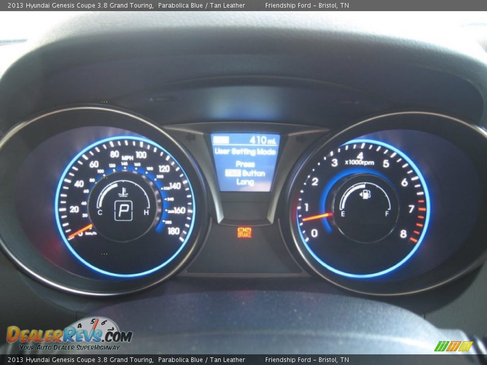 2013 Hyundai Genesis Coupe 3.8 Grand Touring Parabolica Blue / Tan Leather Photo #28