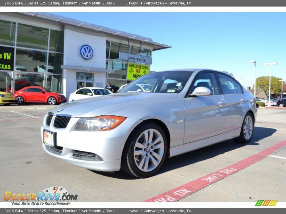2006 BMW 3 Series 325i Sedan Titanium Silver Metallic / Black Photo #1