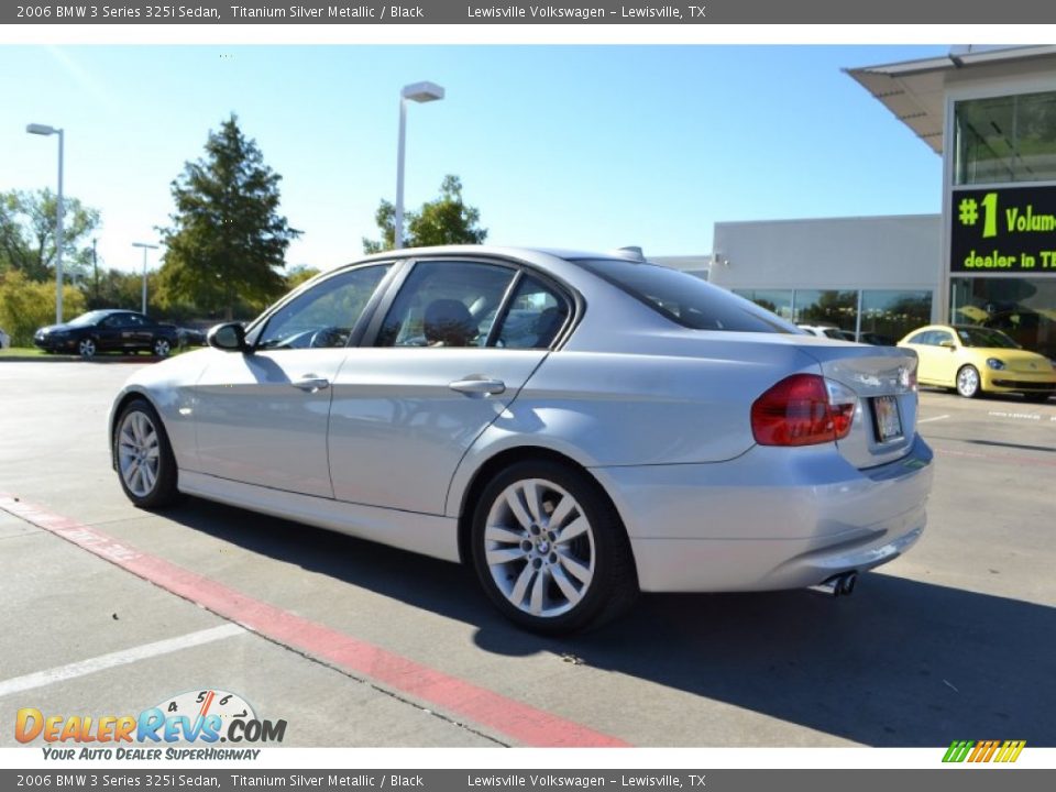 2006 BMW 3 Series 325i Sedan Titanium Silver Metallic / Black Photo #3