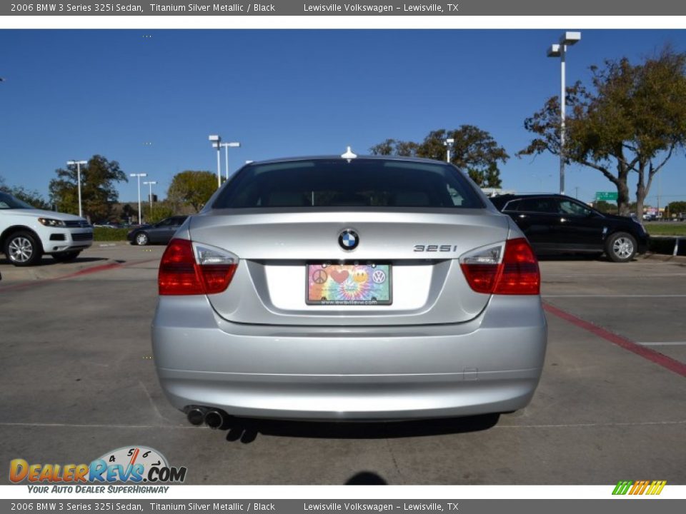 2006 BMW 3 Series 325i Sedan Titanium Silver Metallic / Black Photo #4
