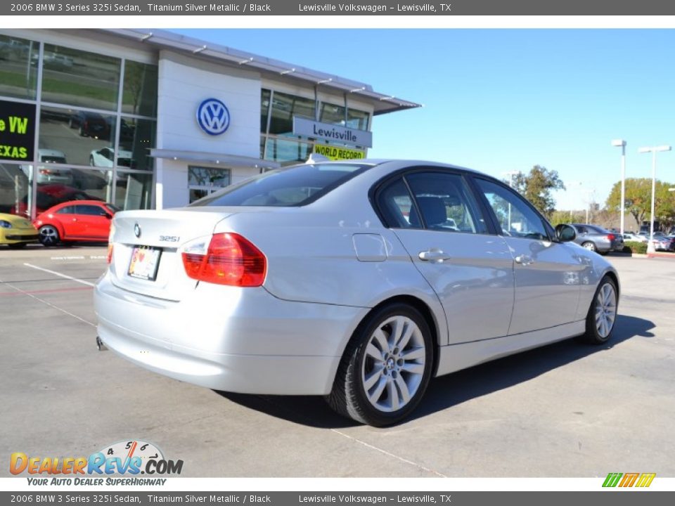 2006 BMW 3 Series 325i Sedan Titanium Silver Metallic / Black Photo #5