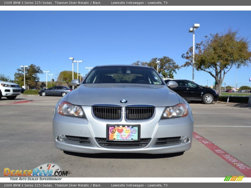 2006 BMW 3 Series 325i Sedan Titanium Silver Metallic / Black Photo #8