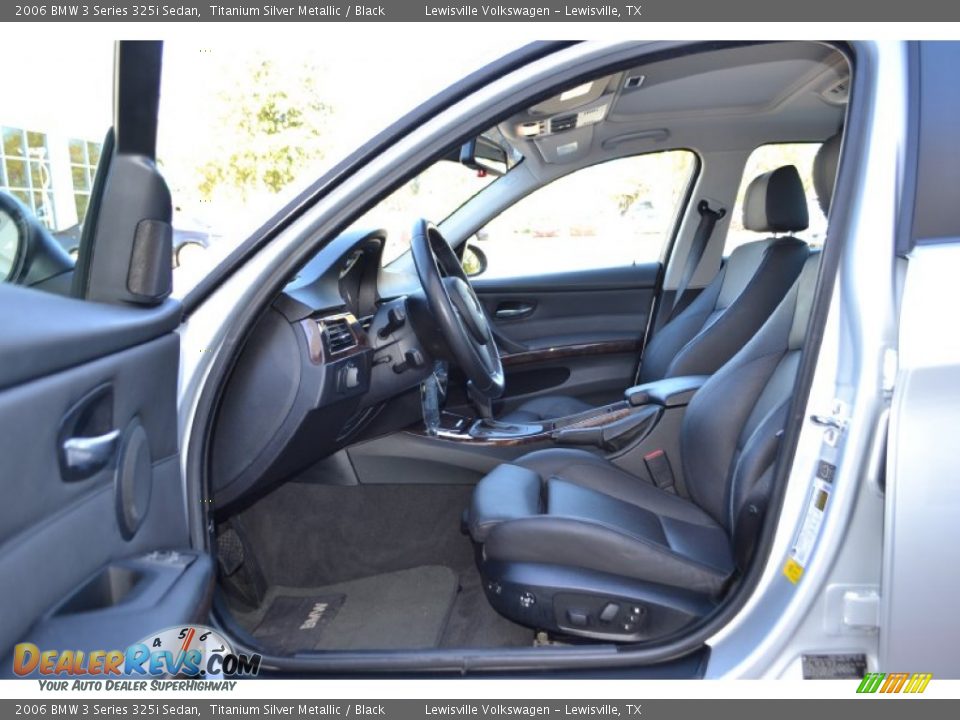 2006 BMW 3 Series 325i Sedan Titanium Silver Metallic / Black Photo #9