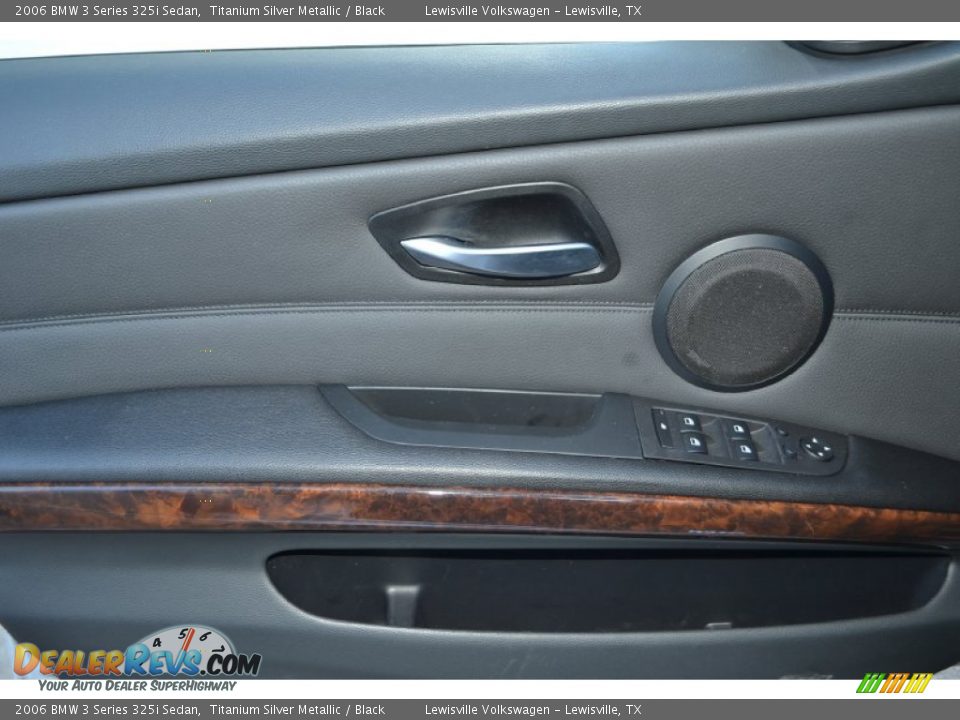 2006 BMW 3 Series 325i Sedan Titanium Silver Metallic / Black Photo #13