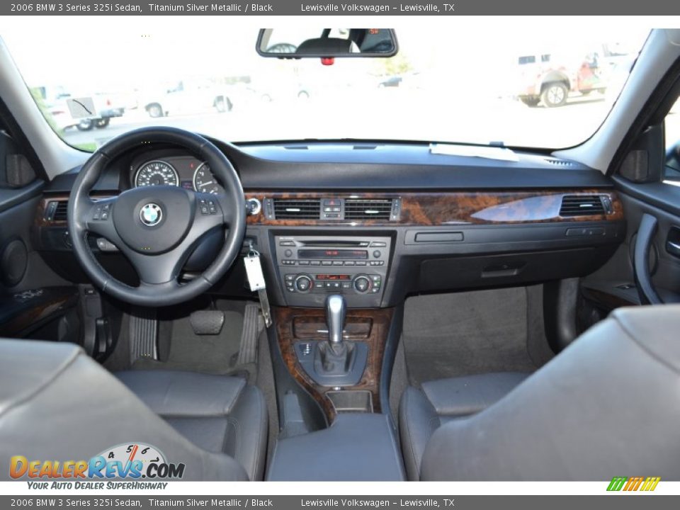 2006 BMW 3 Series 325i Sedan Titanium Silver Metallic / Black Photo #14