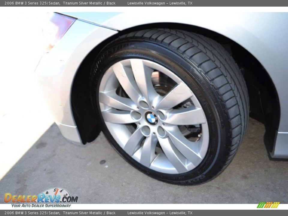 2006 BMW 3 Series 325i Sedan Titanium Silver Metallic / Black Photo #22