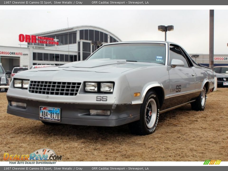 1987 Chevrolet El Camino SS Sport Silver Metallic / Gray Photo #1