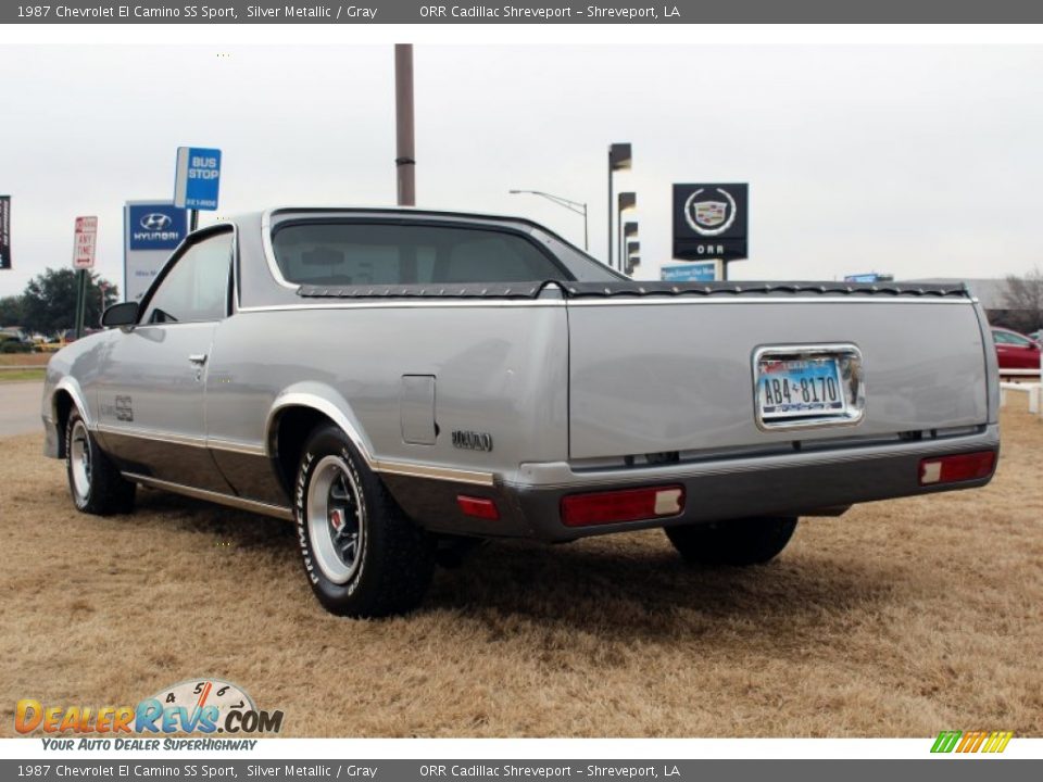 1987 Chevrolet El Camino SS Sport Silver Metallic / Gray Photo #3