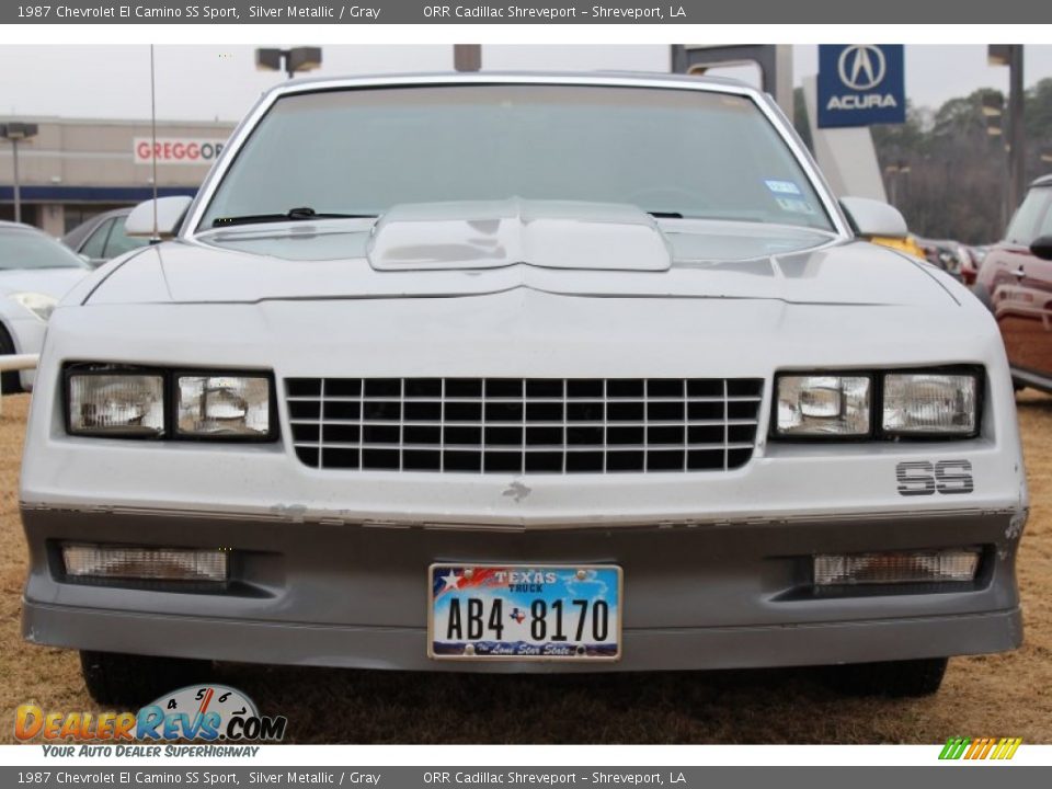 1987 Chevrolet El Camino SS Sport Silver Metallic / Gray Photo #7
