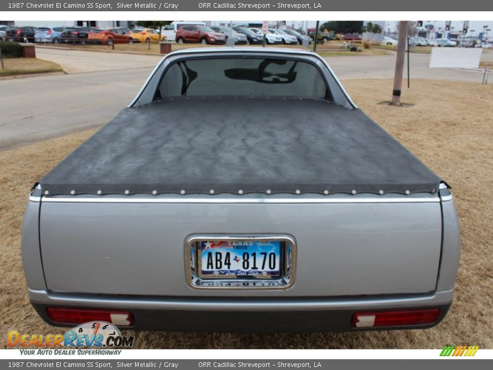 1987 Chevrolet El Camino SS Sport Silver Metallic / Gray Photo #9