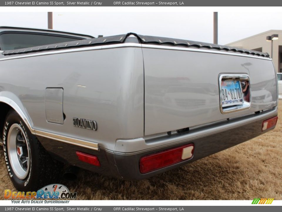 1987 Chevrolet El Camino SS Sport Silver Metallic / Gray Photo #10