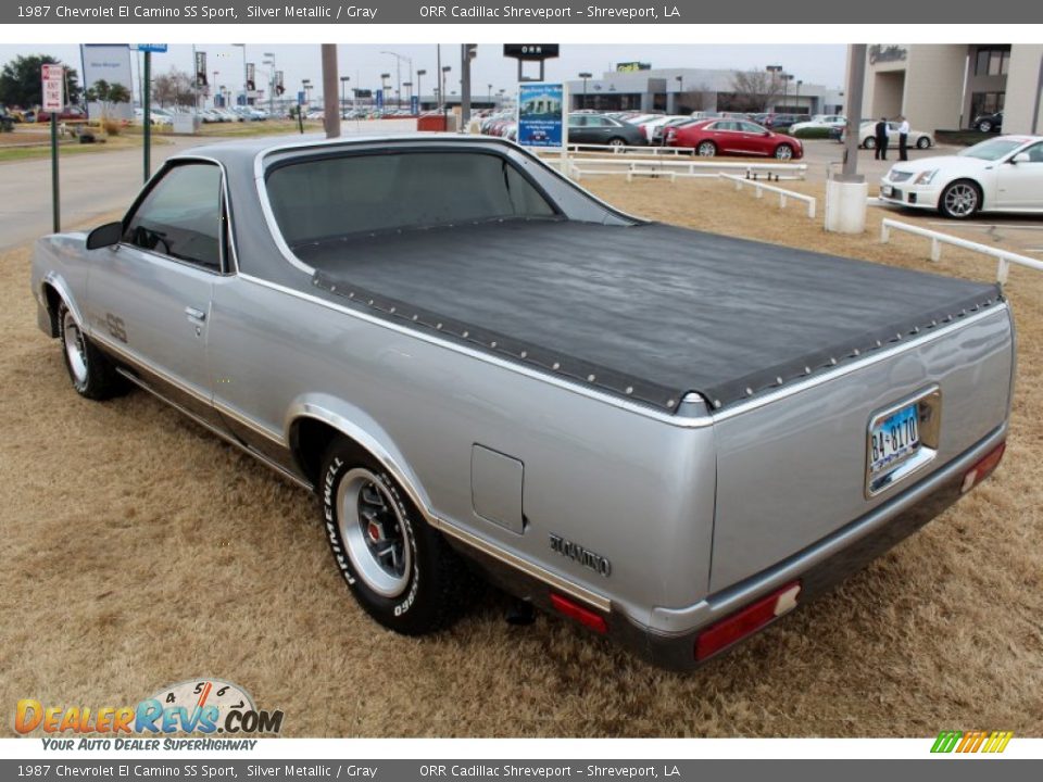 1987 Chevrolet El Camino SS Sport Silver Metallic / Gray Photo #11