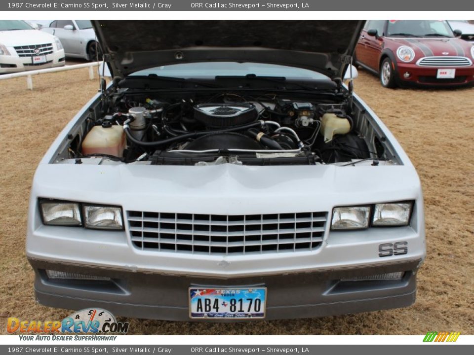 1987 Chevrolet El Camino SS Sport Silver Metallic / Gray Photo #14