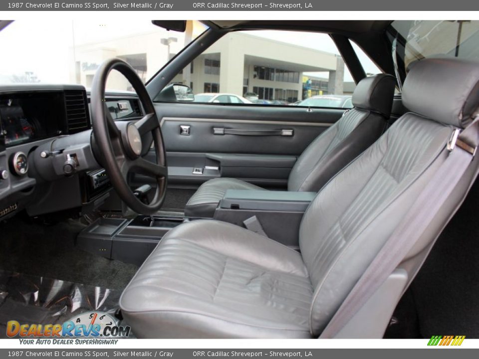 Gray Interior - 1987 Chevrolet El Camino SS Sport Photo #30