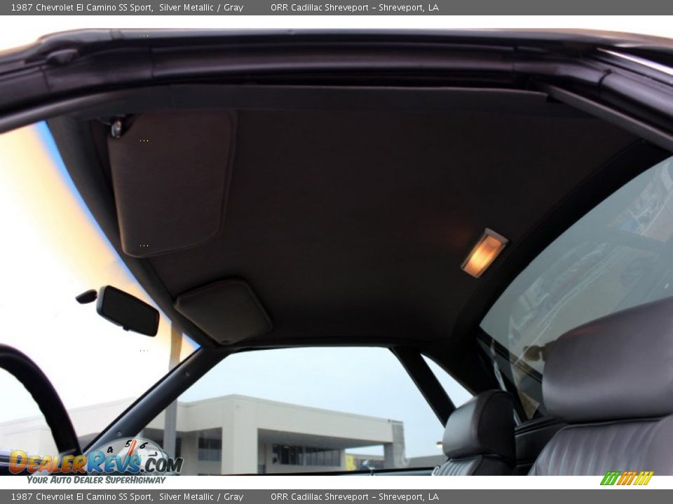 1987 Chevrolet El Camino SS Sport Silver Metallic / Gray Photo #33