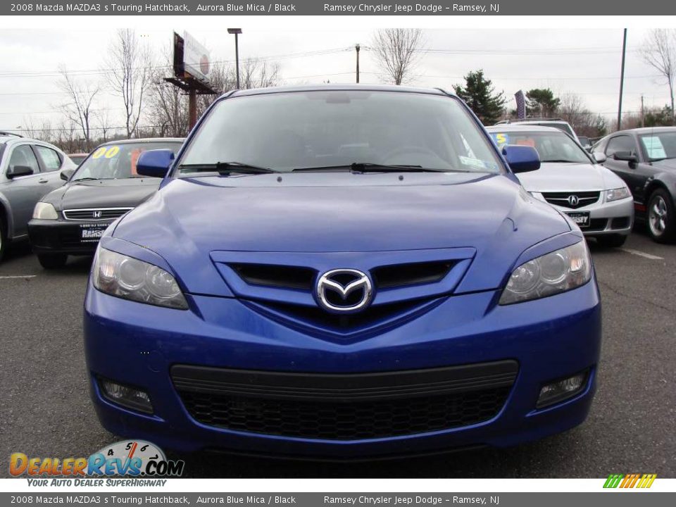 2008 Mazda MAZDA3 s Touring Hatchback Aurora Blue Mica / Black Photo #2