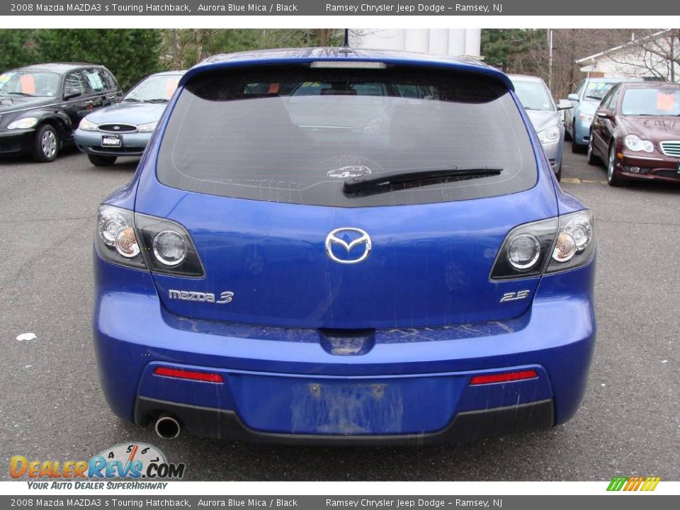 2008 Mazda MAZDA3 s Touring Hatchback Aurora Blue Mica / Black Photo #4