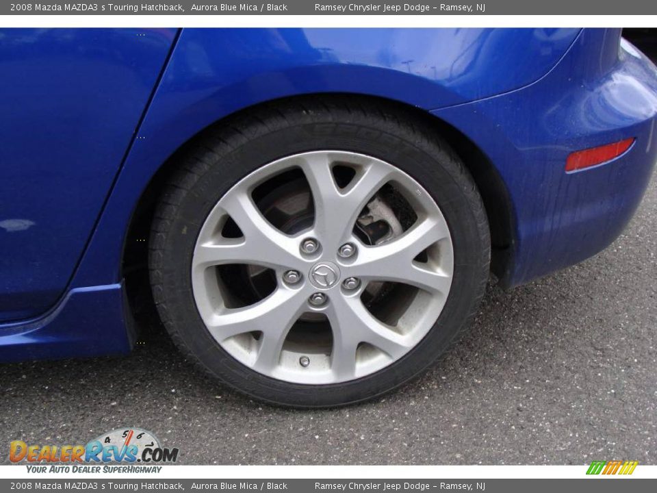 2008 Mazda MAZDA3 s Touring Hatchback Aurora Blue Mica / Black Photo #6
