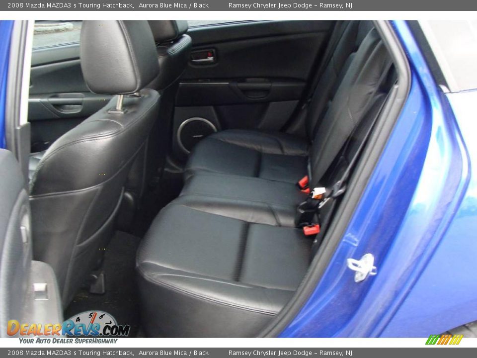 2008 Mazda MAZDA3 s Touring Hatchback Aurora Blue Mica / Black Photo #7